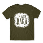 I’m with Baka – Tim Burton style Army Men's T-shirt for Anime, Anime Funny
