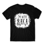 I’m with Baka – Tim Burton style Black Men's T-shirt for Anime, Anime Funny