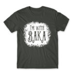 I’m with Baka – Tim Burton style Dark Grey Men's Tee for Anime, Anime Funny