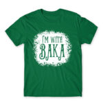 I’m with Baka – Tim Burton style Kelly Green Men's Tee for Anime, Anime Funny