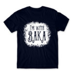 I’m with Baka – Tim Burton style Navy Men's Tee for Anime, Anime Funny
