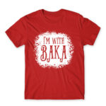 I’m with Baka – Tim Burton style Red Men's Tee for Anime, Anime Funny
