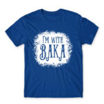 I’m with Baka – Tim Burton style Royal Blue Men's Tee for Anime, Anime Funny