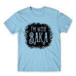 I’m with Baka – Tim Burton style Sky Blue Men's Tee for Anime, Anime Funny