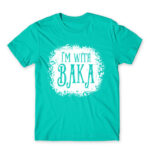 I’m with Baka – Tim Burton style Turquoise Men's Tee for Anime, Anime Funny