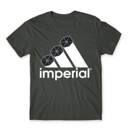 Imperial Dark Grey Men's Tee for Brand Parody, Funny