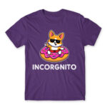 Incorgnito Dark Purple Men's T-shirt for Cute Badass, Funny