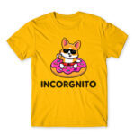Incorgnito Gold Men's T-shirt for Cute Badass, Funny
