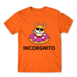 Incorgnito Orange Men's T-shirt for Cute Badass, Funny