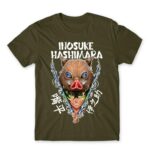 Inosuke Hashibira Army Men's T-shirt for Anime, Kimetsu No Yaiba