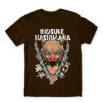 Inosuke Hashibira Chocolate Men's Tee for Anime, Kimetsu No Yaiba