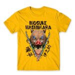Inosuke Hashibira Gold Men's Tee for Anime, Kimetsu No Yaiba