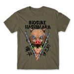 Inosuke Hashibira Zinc Men's T-shirt for Anime, Kimetsu No Yaiba