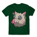 Inosuke – Kimetsu no Yaiba Bottle Green Men's Tee for Anime, Kimetsu No Yaiba