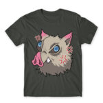 Inosuke – Kimetsu no Yaiba Dark Grey Men's T-shirt for Anime, Kimetsu No Yaiba