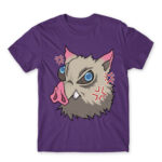 Inosuke – Kimetsu no Yaiba Dark Purple Men's T-shirt for Anime, Kimetsu No Yaiba