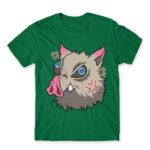 Inosuke – Kimetsu no Yaiba Kelly Green Men's T-shirt for Anime, Kimetsu No Yaiba