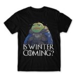 Is winter coming? – Pepe Black Men's T-shirt for Funny, Meme
