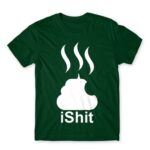 IShit Bottle Green Men's Tee for Brand Parody, Funny