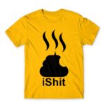 IShit Gold Men's T-shirt for Brand Parody, Funny