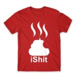 IShit Red Men's T-shirt for Brand Parody, Funny
