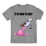 It is good to fart – unicorn Grey Melange Men's Tee for Badass, Funny