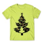 Itachi Christmas tree Apple Green Men's T-shirt for Anime, Naruto
