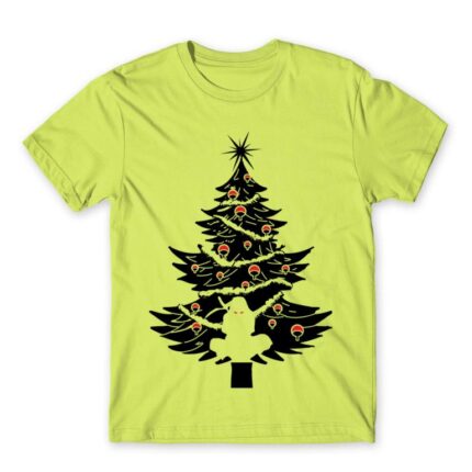 Itachi Christmas tree Apple Green Men's T-shirt for Anime, Naruto