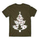Itachi Christmas tree Army Men's Tee for Anime, Naruto