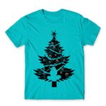 Itachi Christmas tree Atoll Blue Men's T-shirt for Anime, Naruto