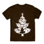 Itachi Christmas tree Chocolate Men's T-shirt for Anime, Naruto