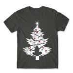 Itachi Christmas tree Dark Grey Men's Tee for Anime, Naruto