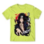 Itachi Raven Apple Green Men's Tee for Anime, Naruto