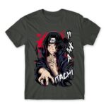 Itachi Raven Dark Grey Men's Tee for Anime, Naruto