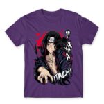Itachi Raven Dark Purple Men's T-shirt for Anime, Naruto