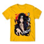 Itachi Raven Gold Men's T-shirt for Anime, Naruto