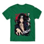 Itachi Raven Kelly Green Men's T-shirt for Anime, Naruto
