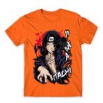 Itachi Raven Orange Men's T-shirt for Anime, Naruto