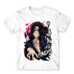 Itachi Raven White Men's T-shirt for Anime, Naruto