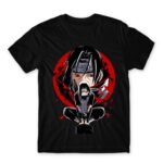 Itachi Uchiha Black Men's T-shirt for Anime, Naruto