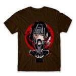 Itachi Uchiha Chocolate Men's Tee for Anime, Naruto