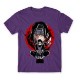 Itachi Uchiha Dark Purple Men's Tee for Anime, Naruto