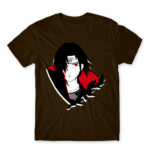 Itachi Uchiha: Naruto Chocolate Men's T-shirt for Anime, Naruto
