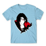 Itachi Uchiha: Naruto Sky Blue Men's T-shirt for Anime, Naruto