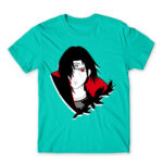 Itachi Uchiha: Naruto Turquoise Men's T-shirt for Anime, Naruto