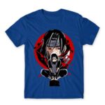 Itachi Uchiha Royal Blue Men's Tee for Anime, Naruto