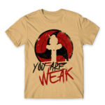 Itachi – You Are Weak Sand Men's T-shirt for Anime, Naruto