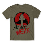 Itachi – You Are Weak Zinc Men's T-shirt for Anime, Naruto