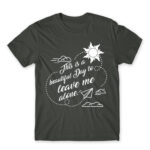 It’s a beautiful day to leave me alone Dark Grey Men's Tee for Antisocial, Funny