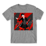 Izaya – Durarara!! x2 Grey Melange Men's T-shirt for Anime, Durarara